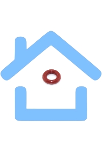 Уплотнитель крана пара Saeco OR 02018 красный