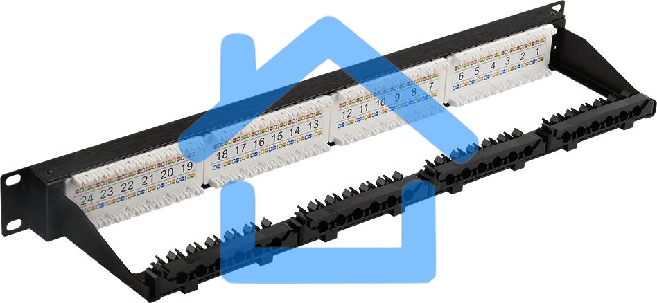 Патч-панель Lanmaster LAN-PPN24U6A 19