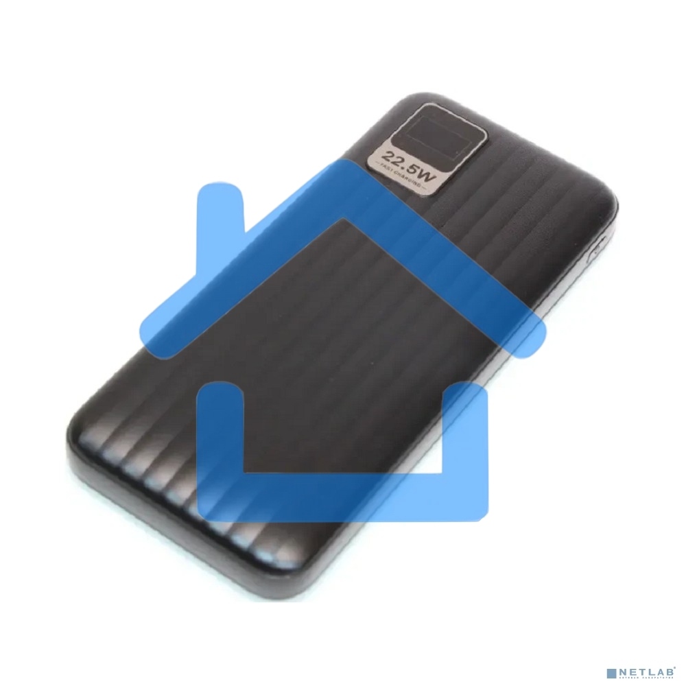 Портативный аккумулятор Perfeo Powerbank WATERFALL 10000 mAh/LED дисплей/PD + QC 3.0/Type-C/2 USB/Выход: 5A, max 22.5Wчерный (PF_E1469)