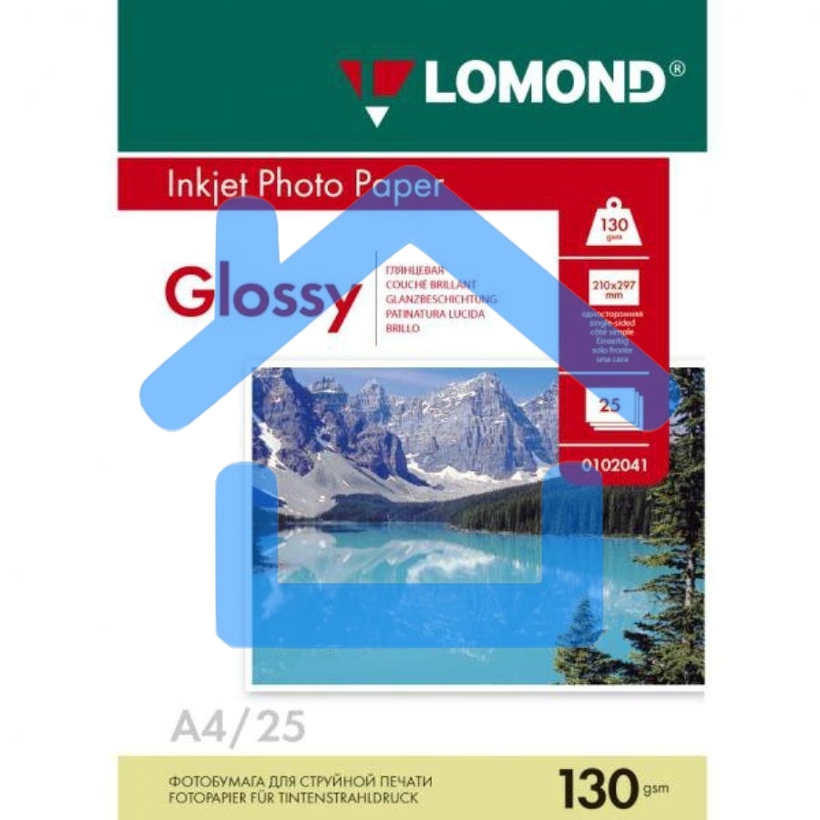 Фотобумага Lomond 0102017 A4/130г/м2/50л./белый глянцевое для струйной печати