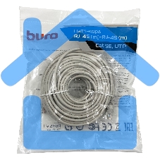 Патч-корд Buro UTP cat5E 30м серый RJ-45 (m)-RJ-45 (m)