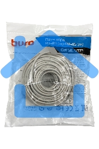 Патч-корд Buro UTP cat5E 30м серый RJ-45 (m)-RJ-45 (m)