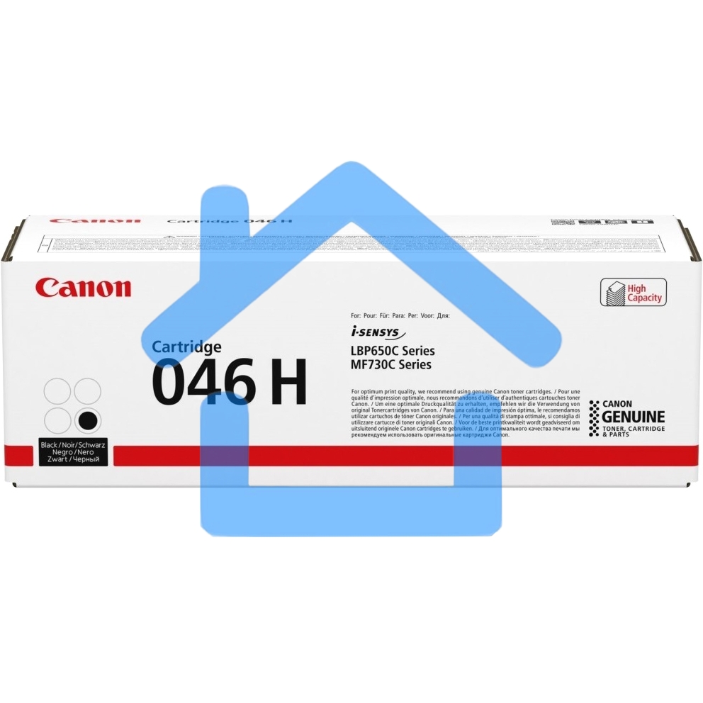 Картридж лазерный Canon 046 H BK 1254C002 черный (6300 стр.) для Canon i-SENSYS MF735Cx, i-SENSYS LBP653Cdw, i-SENSYS LBP654Cx, i-SENSYS MF732Cdw, i-SENSYS MF734Cdw