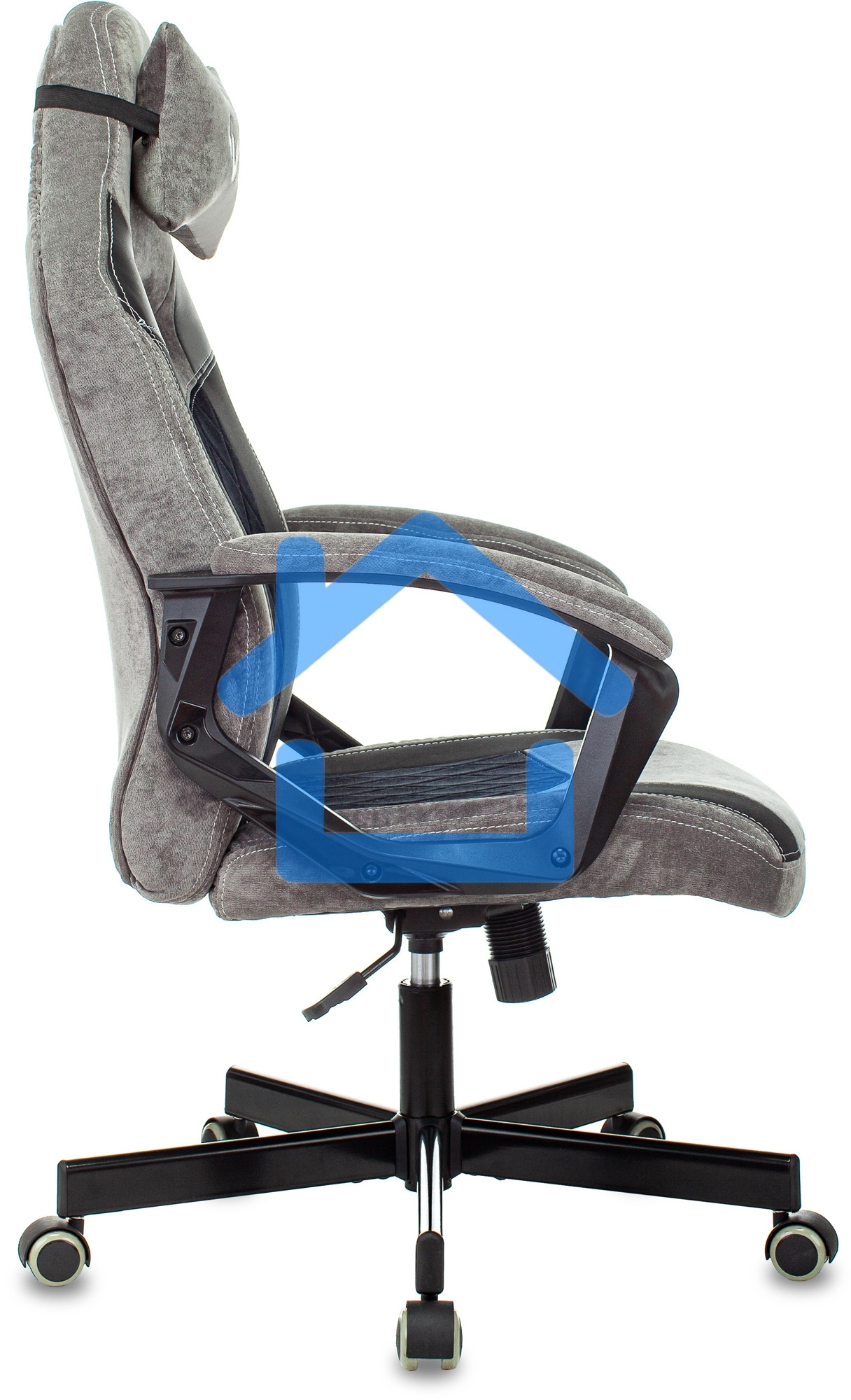 Кресло игровое Бюрократ VIKING 6 KNIGHT B FABRIC черный крестовина металл/пластик