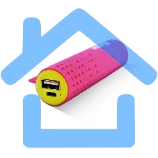 Внешняя аккумуляторная батарея Amperin AI-TUBE P 3100mAh (11Wh) розовая