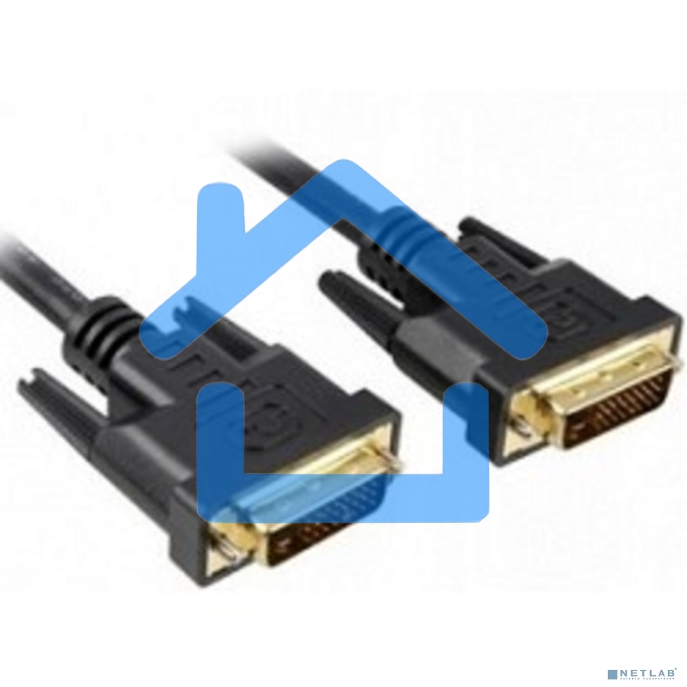 Кабель DVI dual link (25M-25M) 5м ExeGate, позолоченные контакты