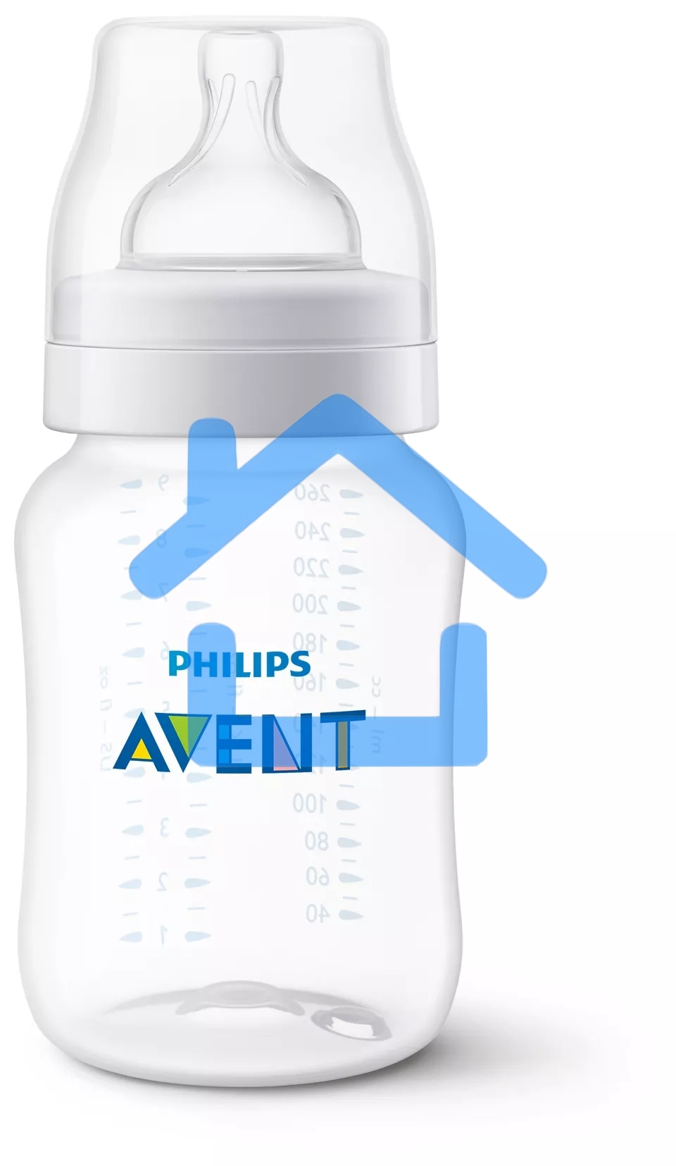 Бутылочка для кормления Philips SCY103/02, Anti-colic 1+ мес., 260 мл, 2 шт.