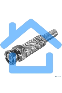 Разъем штекер BNC под пайку с пружиной металл (универсальный) PROCONNECT