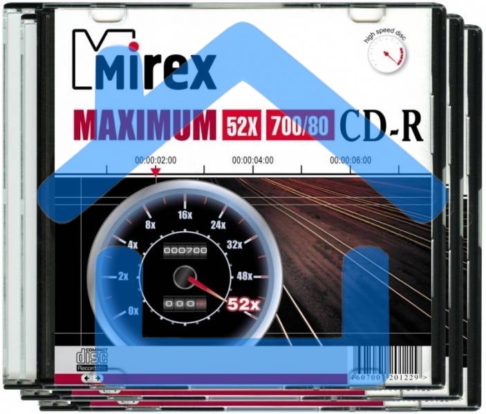 Диск CD-R Mirex 700 Mb, 52х, Maximum, Slim Case (1), (1/200)