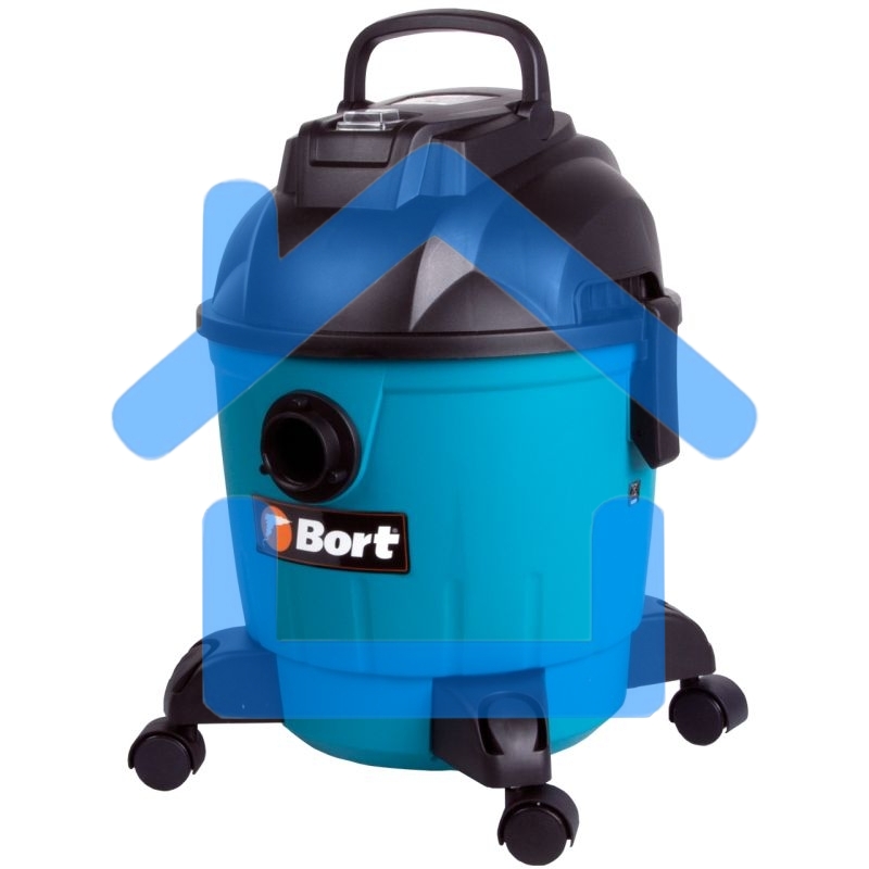 Пылесос строительный Bort BSS-1218 91272256 1200 Вт, вместимость 18 л, 26,5 л/сек, 6,3 кг, набор аксессуаров 7 шт