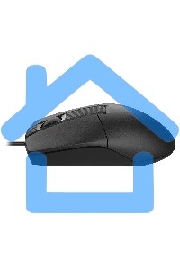 Мышь проводная A4Tech OP-330S черный, 1200 dpi, USB, кнопки - 3