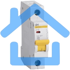 Выключатель автоматический ВА47-29 1Р 16А 4.5кА х-ка D ИЭК Iek MVA20-1-016-D