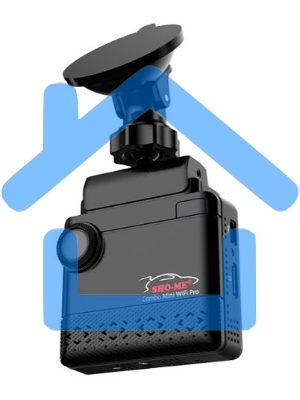 Видеорегистратор с радар-детектором Sho-Me Combo Mini WiFi GPS ГЛОНАСС черный