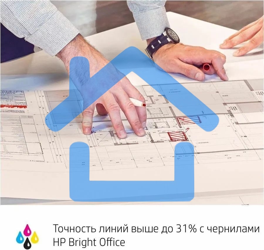 Плоттер струйный HP Designjet T630, A1, цветной, 24