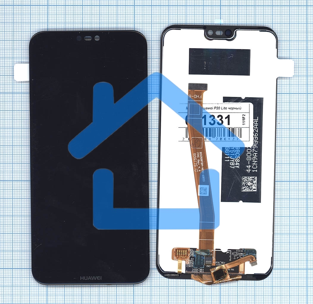 Дисплей для Huawei P20 Lite черный (COF)