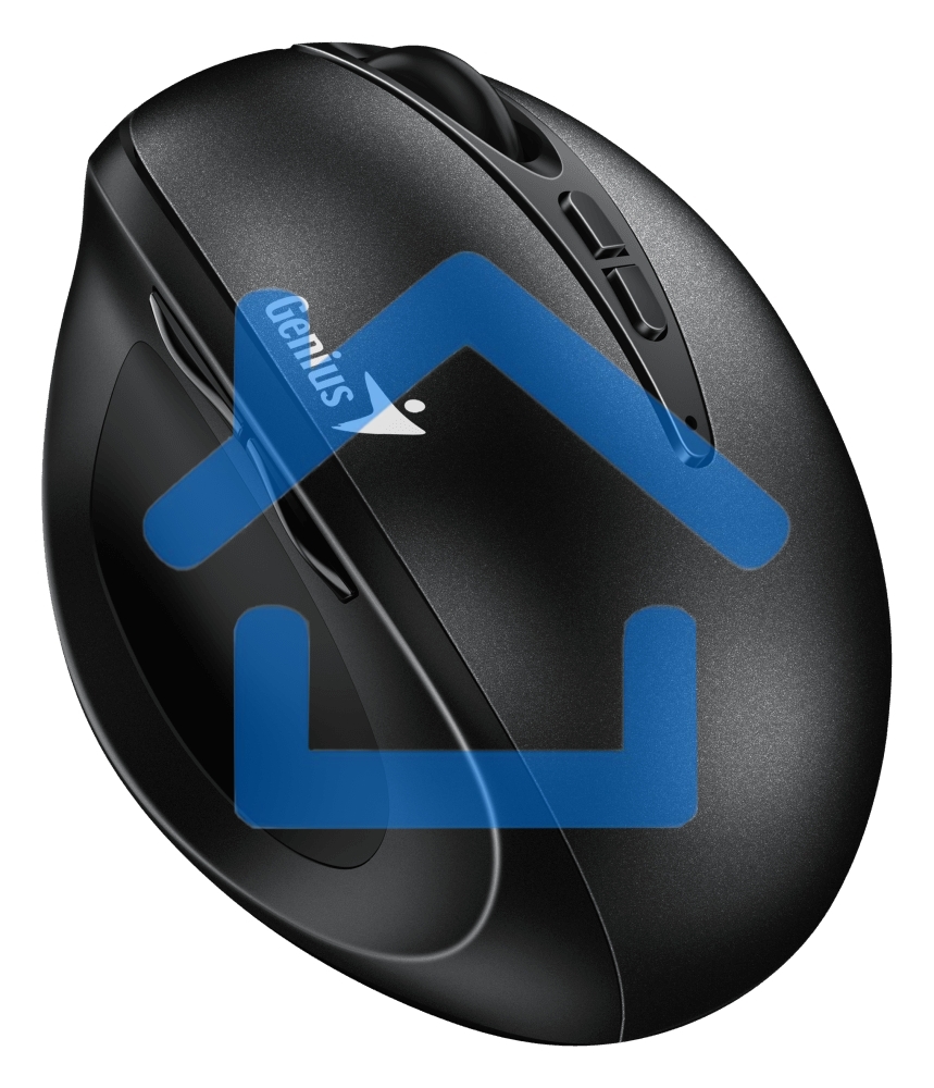 Мышь беспроводная Genius Ergo 8300S черный, 1600 dpi, радиоканал, USB, кнопки - 7