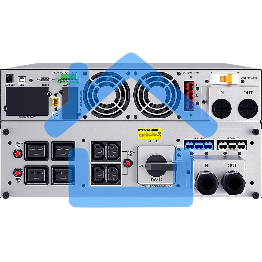 Источник бесперебойного питания CyberPower OLS10KERT5U Online 10000VA/10000W USB/RS-232/Dry/EPO/SNMP/CloudCard/(4 IEC С13, 4 IEC C19, terminal block)/bat.detect./МВ NEW
