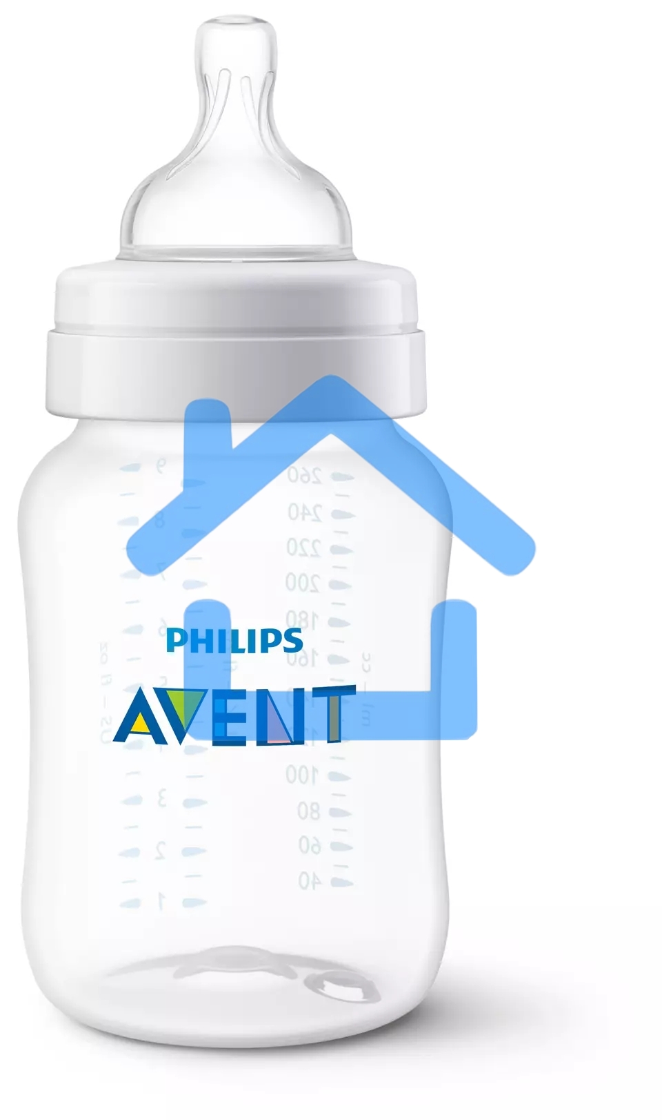 Бутылочка для кормления Philips SCY103/02, Anti-colic 1+ мес., 260 мл, 2 шт.