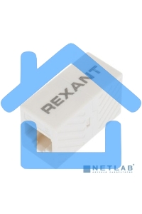 Проходной адаптер, RJ-45(8P-8C), UTP неэкранированный, кат.6, (гнездо-гнездо), Rexant