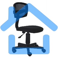 Кресло компьютерное Бюрократ CH-299NX/15-21 спинка сетка черный, сиденье черный 15-21