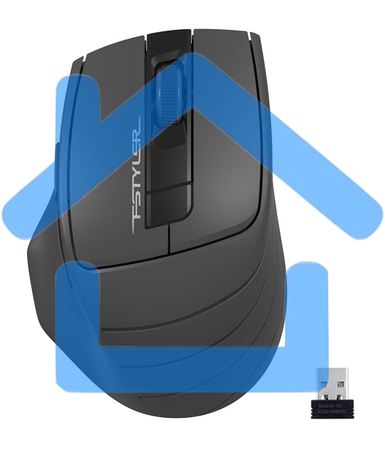 Мышь беспроводная A4Tech Fstyler FG30 серый, 2000 dpi, радиоканал, USB, кнопки - 5