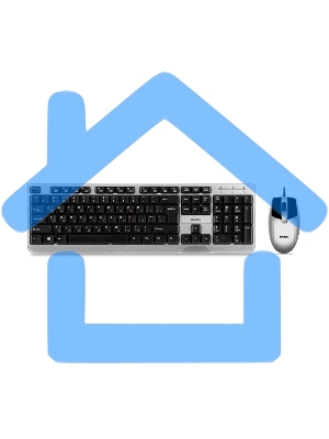 Комплект клавиатура + мышь SVEN KB-S330C черный (104+12Fn)+3кл, 1200DPI)