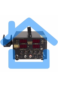 Паяльная станция Rexant, 3 в 1: паяльник+термофен+источник питания, 100-480 °С