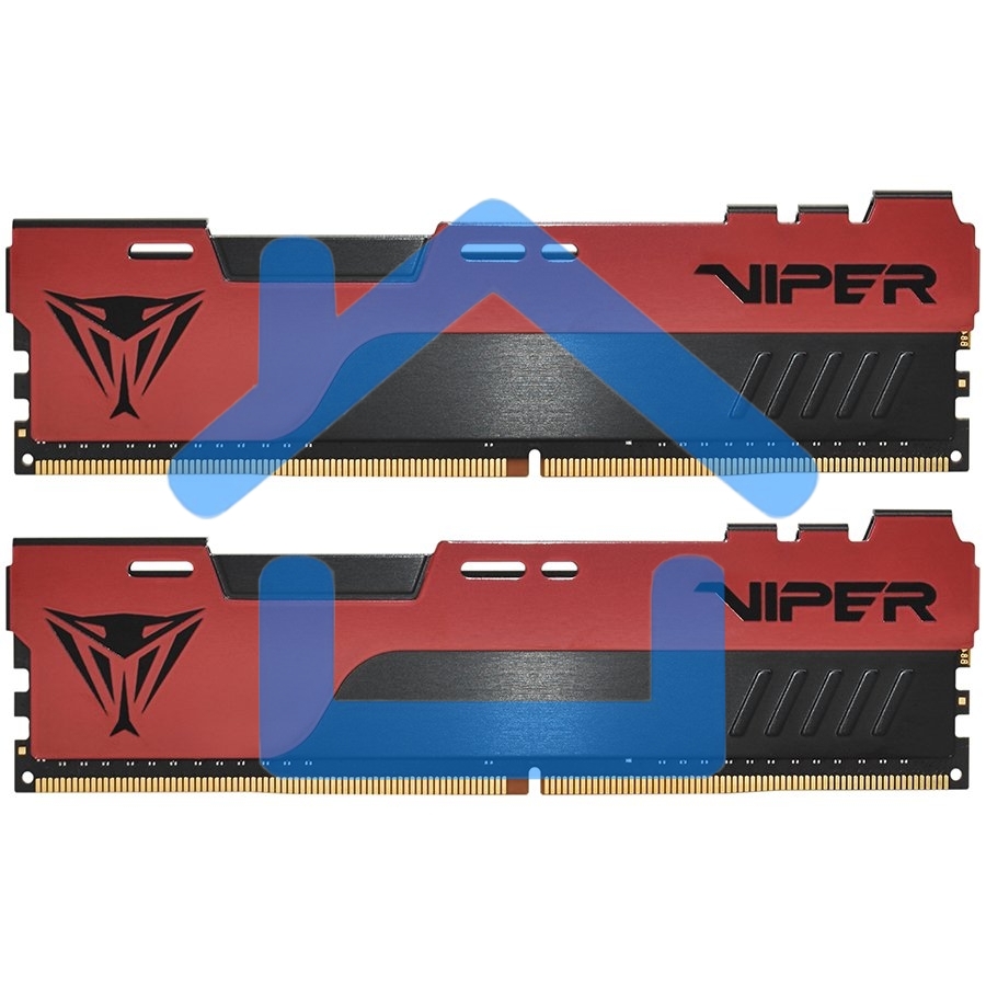 Оперативная память Patriot Viper Elite II, DDR4, 32Gb (2x16 Gb), 3200 MHz, CL18, DIMM, радиатор, красный, черный
