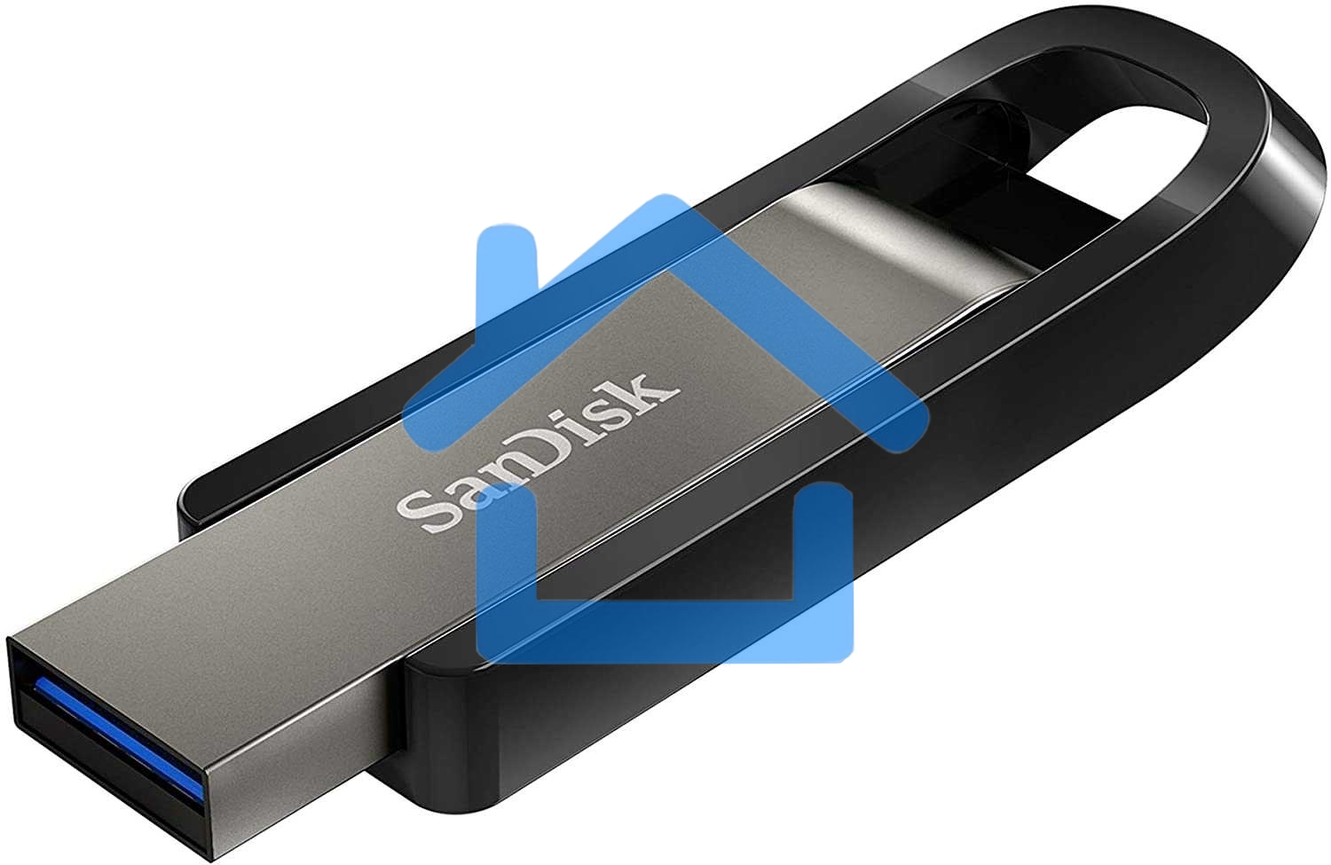 Флешка USB R/W 256Gb SanDisk CZ810 Extreme GO, USB 3.2, Black
