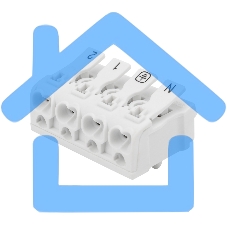 Клемма пружинная соединительная КСП 4-полюсная с монтажными ножками (50 шт./уп.) Rexant