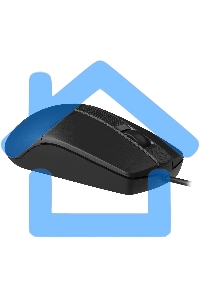 Мышь проводная A4Tech OP-330S черный, 1200 dpi, USB, кнопки - 3