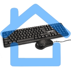 Комплект клавиатура + мышь ExeGate EX287139RUS Professional Standard Combo MK120-OEM (клавиатура влагозащищенная 104кл. + мышь оптическая 1000dpi, 3 кнопки и колесо прокрутки; USB, длина кабелей 1.3м, черный, ОЕМ)