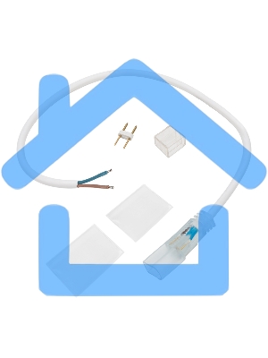 Коннектор с проводом для двухстороннего неона Neon-night 8х16мм