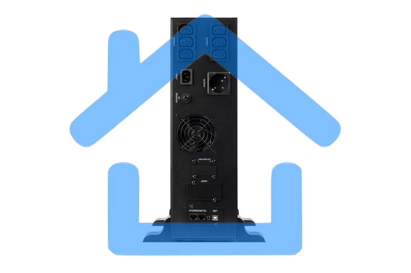 Источник бесперебойного питания SMARTWATT линейно-интерактивный SIN, 2000/1600 ВА/Вт, стоечный/напольный, LCD дисплей, IEC C13 - 6 шт., Shuko CEE7/4 - 1 шт.