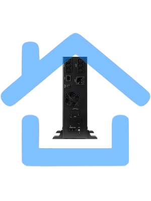 Источник бесперебойного питания SMARTWATT линейно-интерактивный SIN, 2000/1600 ВА/Вт, стоечный/напольный, LCD дисплей, IEC C13 - 6 шт., Shuko CEE7/4 - 1 шт.