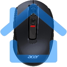 Мышь беспроводная Acer OMR060 черный, 1600 dpi, радиоканал, USB, кнопки - 6