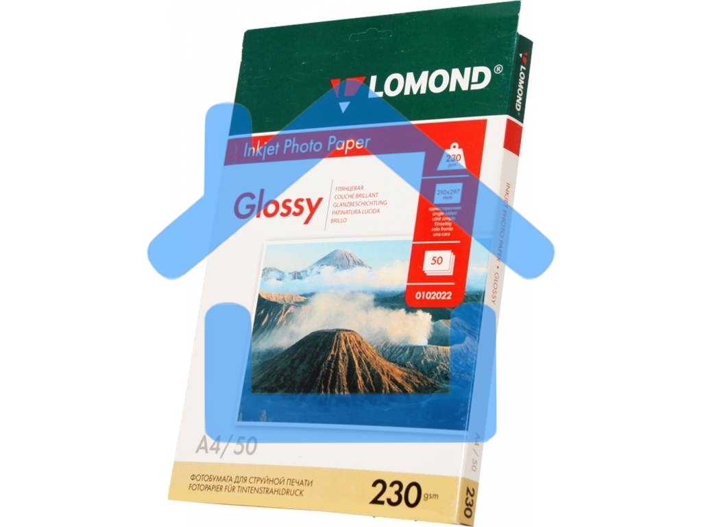 Фотобумага Lomond 0102022 A4/230г/м2/50л./белый глянцевое для струйной печати