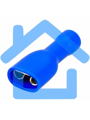 Клемма плоская полностью изолированная гнездо 6.6 мм 1.5-2.5 мм² (РППи-м 2.5-(6.3)) Rexant