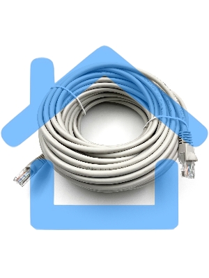 Патч-корд Buro UTP cat5E 20м серый RJ-45 (m)-RJ-45 (m)