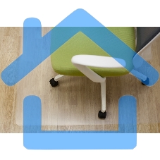 Коврик напольный Бюрократ 1019202 прямоугольный для паркета/ламината вспененный PP 120х90см