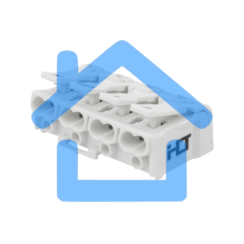 Клемма пружинная соединительная КСП 4-полюсная с монтажными ножками (50 шт./уп.) Rexant