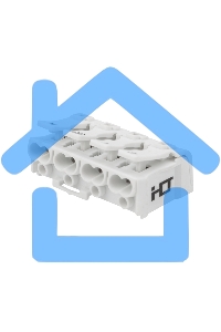 Клемма пружинная соединительная КСП 4-полюсная с монтажными ножками (50 шт./уп.) Rexant