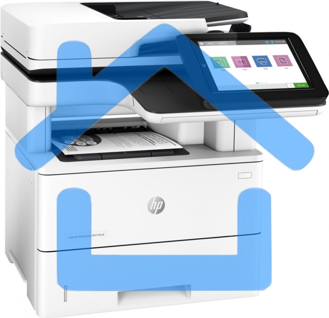МФУ лазерное HP LaserJet Enterprise M528dn (1PV64A #B19), A4, ч/б, печ. до 43 стр/мин., скан. до 43 стр/мин. (ч/б) 38 стр/мин. (цвет), 1200 x 1200 dpi (печать) 600x600dpi (сканер), USB, RJ-45, Air Print, Mopria