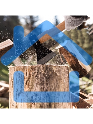 Топор SPARTA 21610 800 г в сборе кованый деревянное топорище