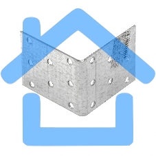 Крепежный уголок равносторонний, KUR 60x60x50 мм, Россия Сибртех