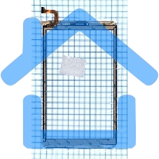Сенсорное стекло (тачскрин) для BQ-8041L Art, черное