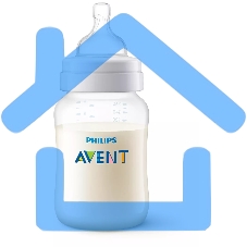 Бутылочка для кормления Philips SCY103/02, Anti-colic 1+ мес., 260 мл, 2 шт.