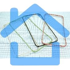 Рамка дисплея и тачскрина для Apple iPhone 4S черная