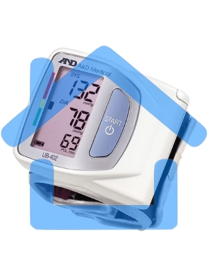 Тонометр запястный A&D UB-402