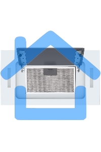 Вытяжка встраиваемая HOMSair Crocus Push 52 белый, 51.8 см, 850 куб. м/ч, 53 дБ